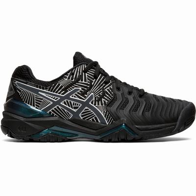 Női Asics Gel-Resolution 7 Le Teniszcipő AS7812953 Fekete/Titán